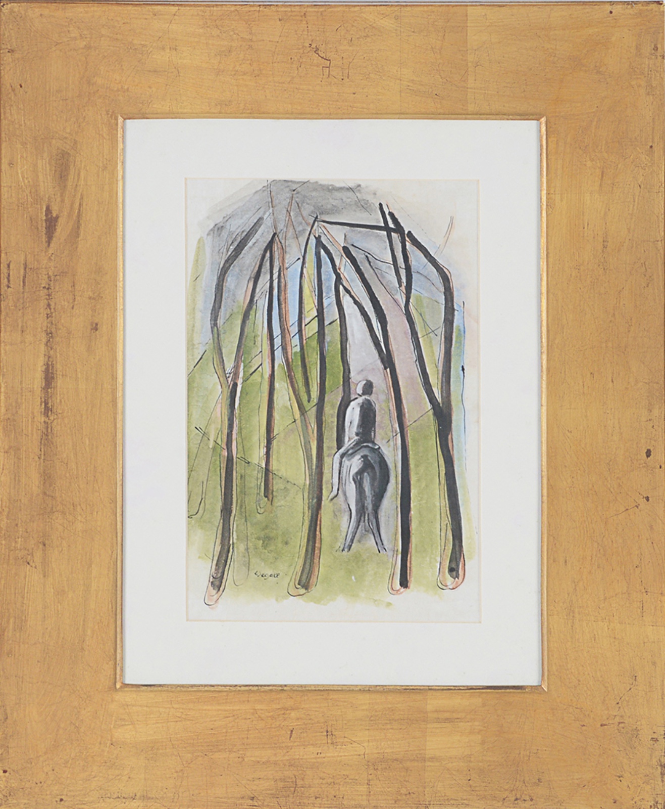 Lasar Segall (1891-1957), Cavaleiro na Floresta (1954/56 ) - foto 2 de 6