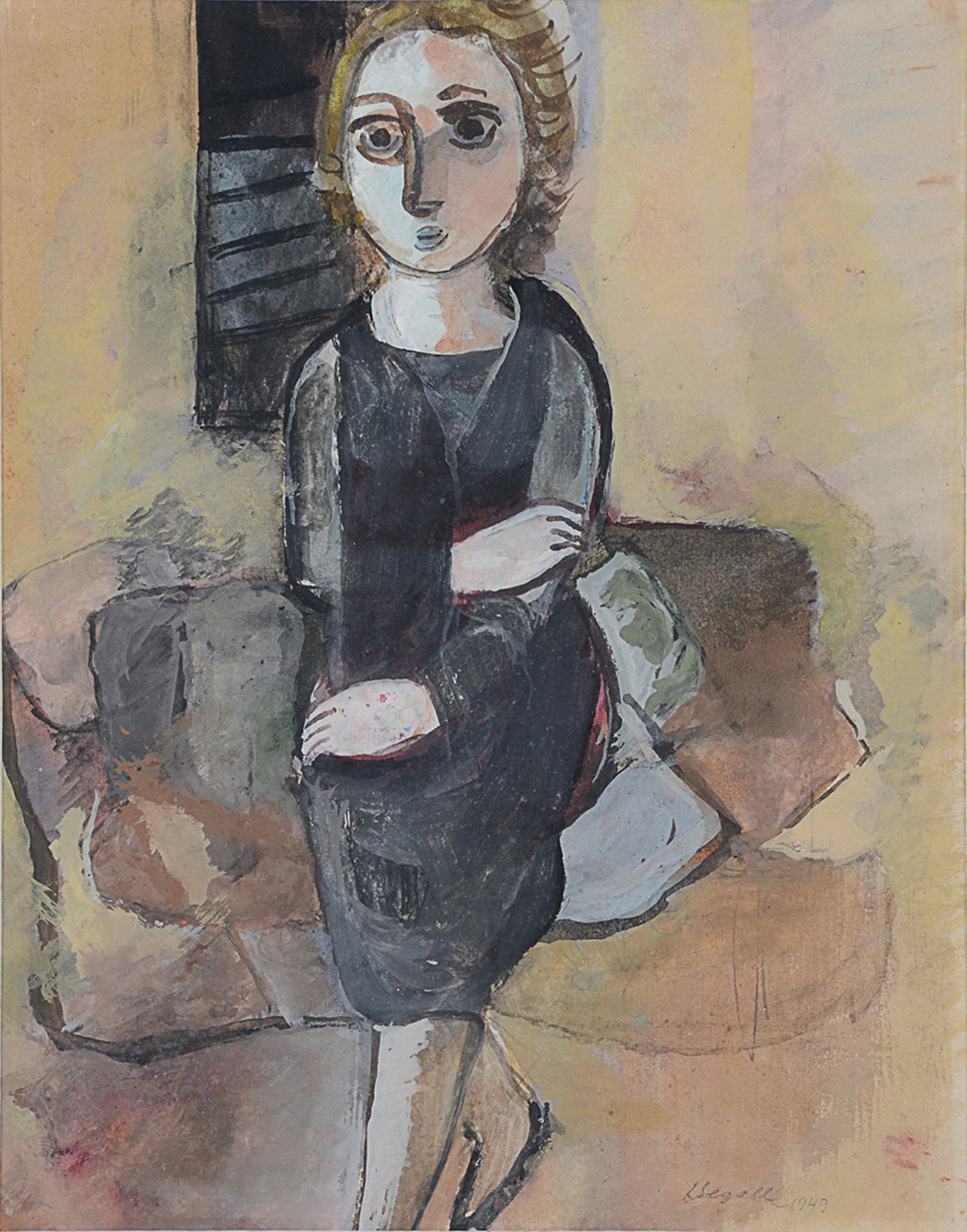 Lasar Segall (1891-1957), Mulher de Preto - foto 1 de 5