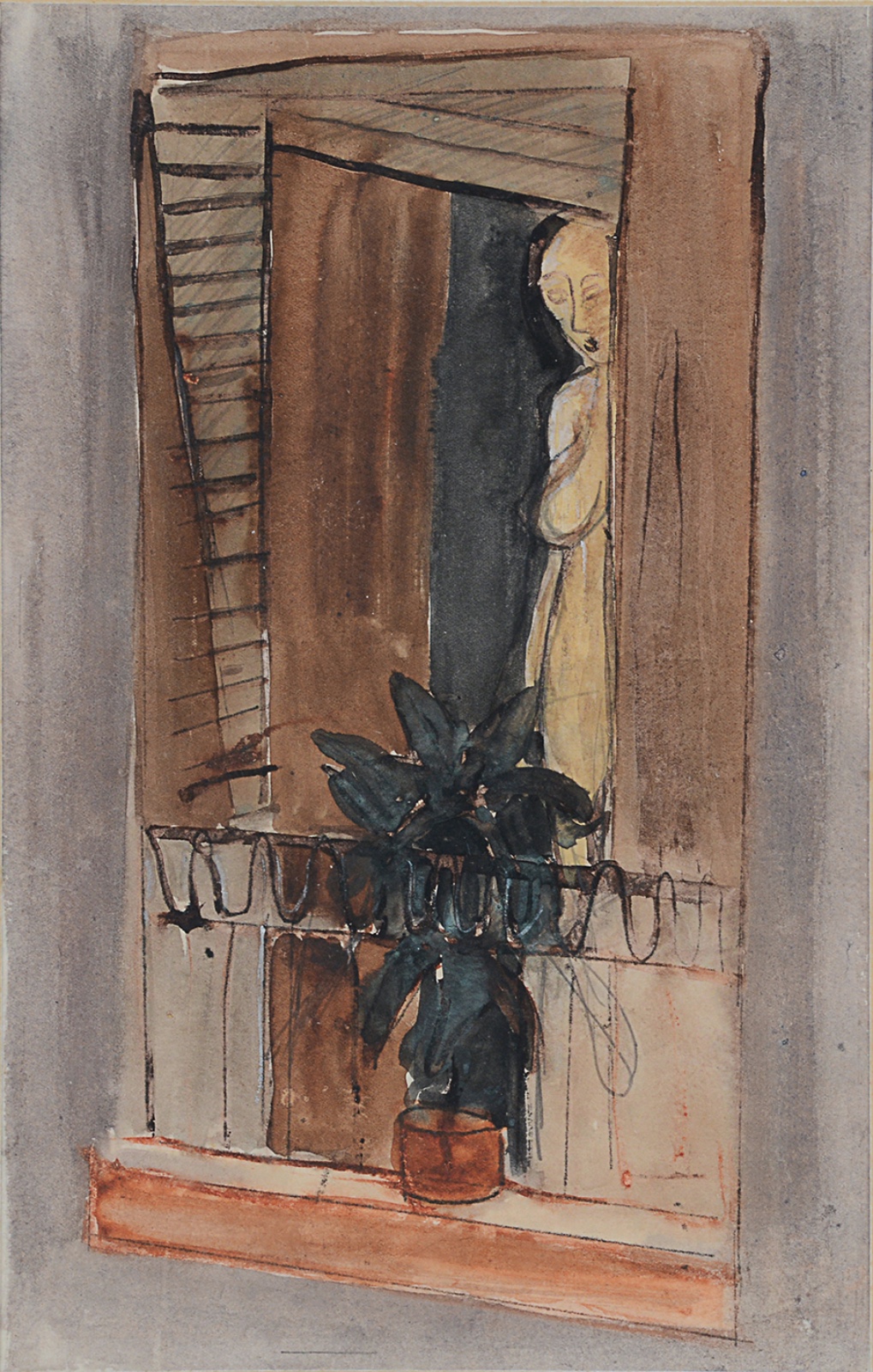 Lasar Segall (1891-1957), Figura Feminina na poltrona (Serie Mangue ), 1935 - foto 1 de 6