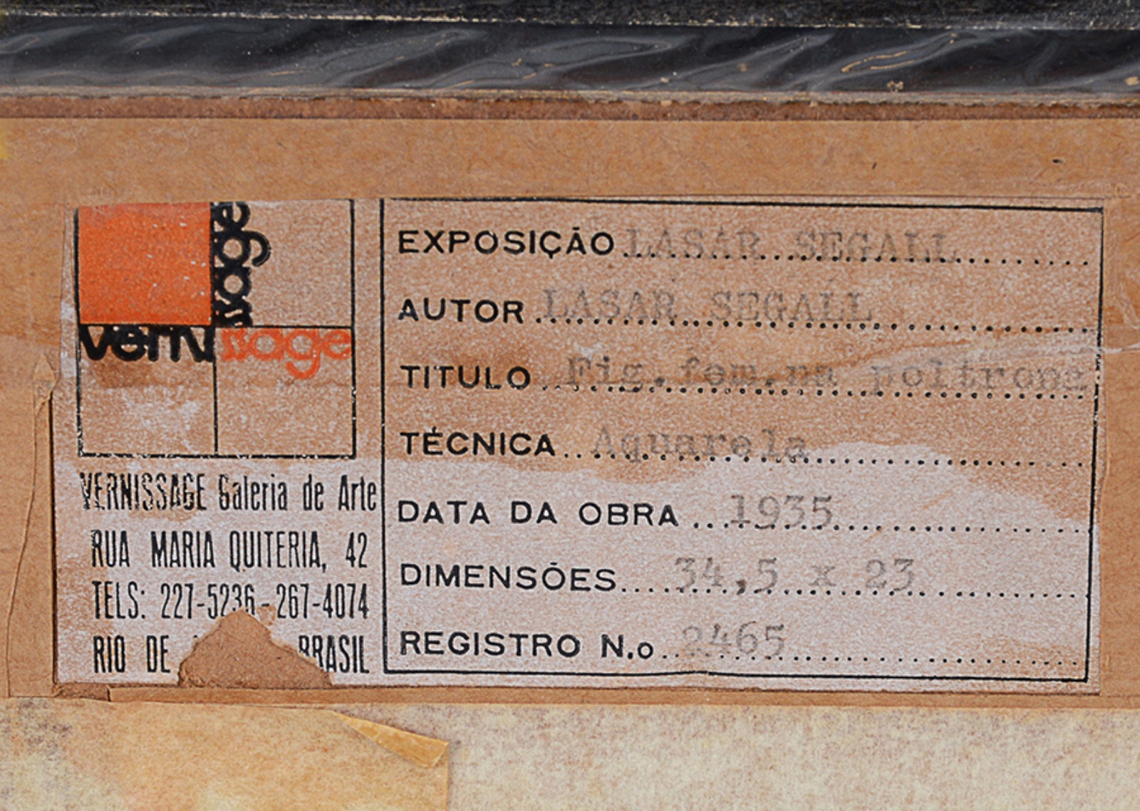Lasar Segall (1891-1957), Figura Feminina na poltrona (Serie Mangue ), 1935 - foto 5 de 6