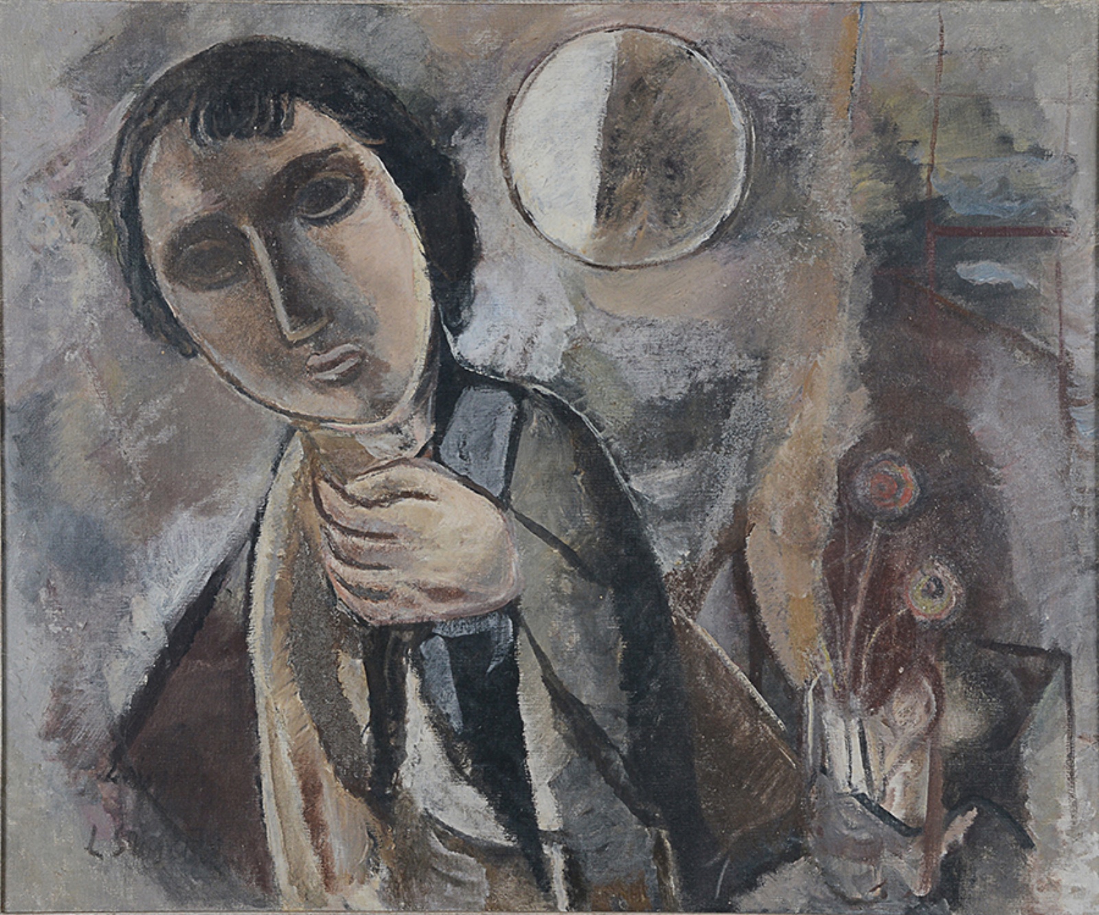 Lasar Segall (1891-1957), Figura inclinada ao luar, ( Série As Erradias), 1949 - foto 1 de 5