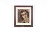 Lasar Segall (1891-1957), Cabeça de Myra com  f... - Óleo s/ tela<br>Ass. inf. esquerdo<br>Obra com número de registro 2451<br>Obra apresenta cachê da Vernissage Galeria de Arte.<br>