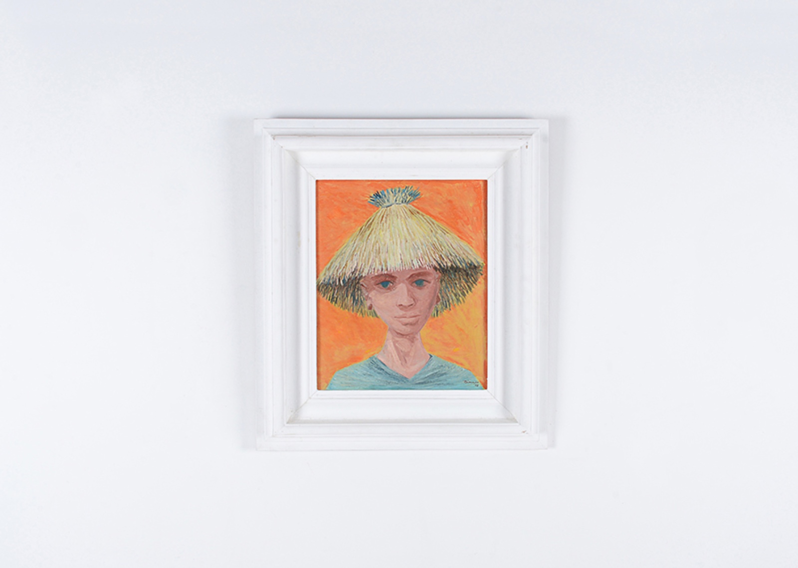 Enrico Bianco (1918-2013), Homem com chapeu de palha, 1958 - foto 3 de 6