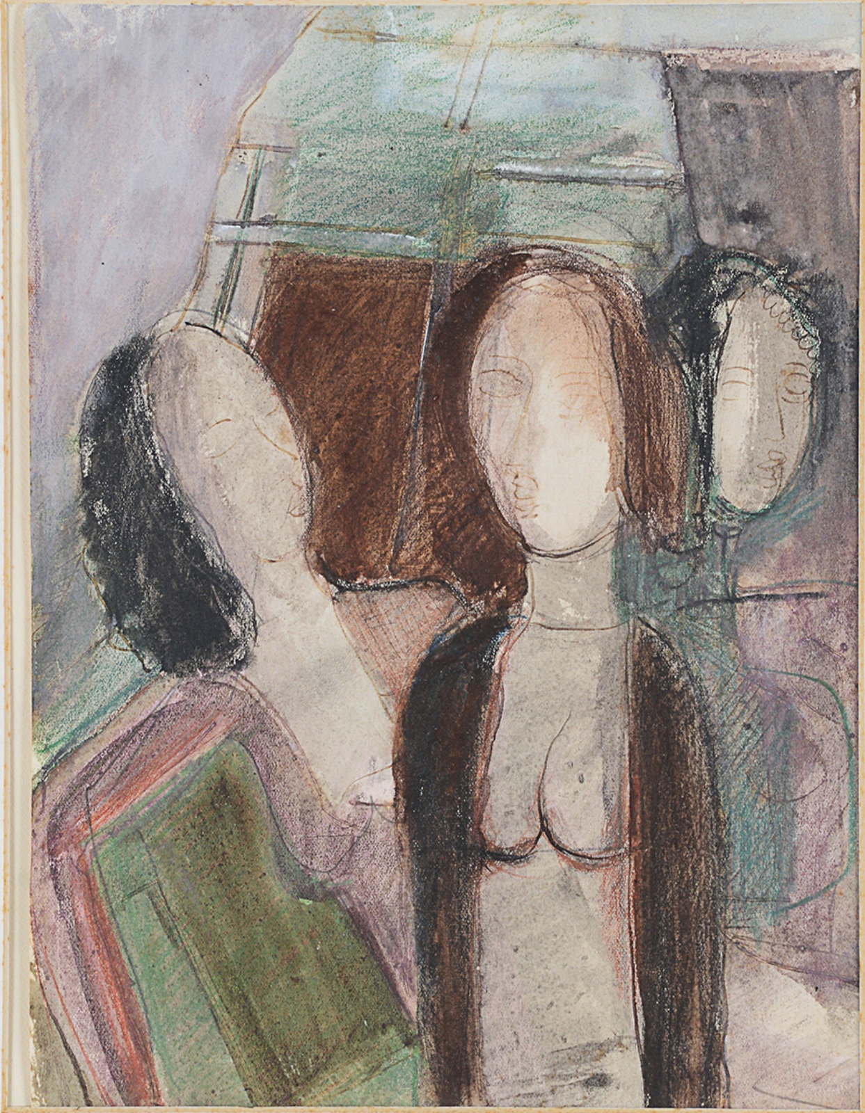 Lasar Segall (1891-1957), Janela e três figuras feminina, 1955 - foto 1 de 5