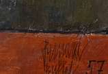 Bernard Buffet (1928-1999), Natureza morta, 1957 - Óleo s/ tela<br>Ass. inf. direito e datado<br><br><br>Bernard Buffet foi um renomado artista francês do século XX conhecido por seu distinto estil...
