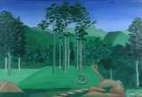 Djanira (1914-1979), Paisagem, 1973 - Óleo s/tela<br>Ass. inf. direito <br><br>Entre os principais temas retratados por Djanira, as paisagens e cenas do cotidiano brasileiro destacam-se na