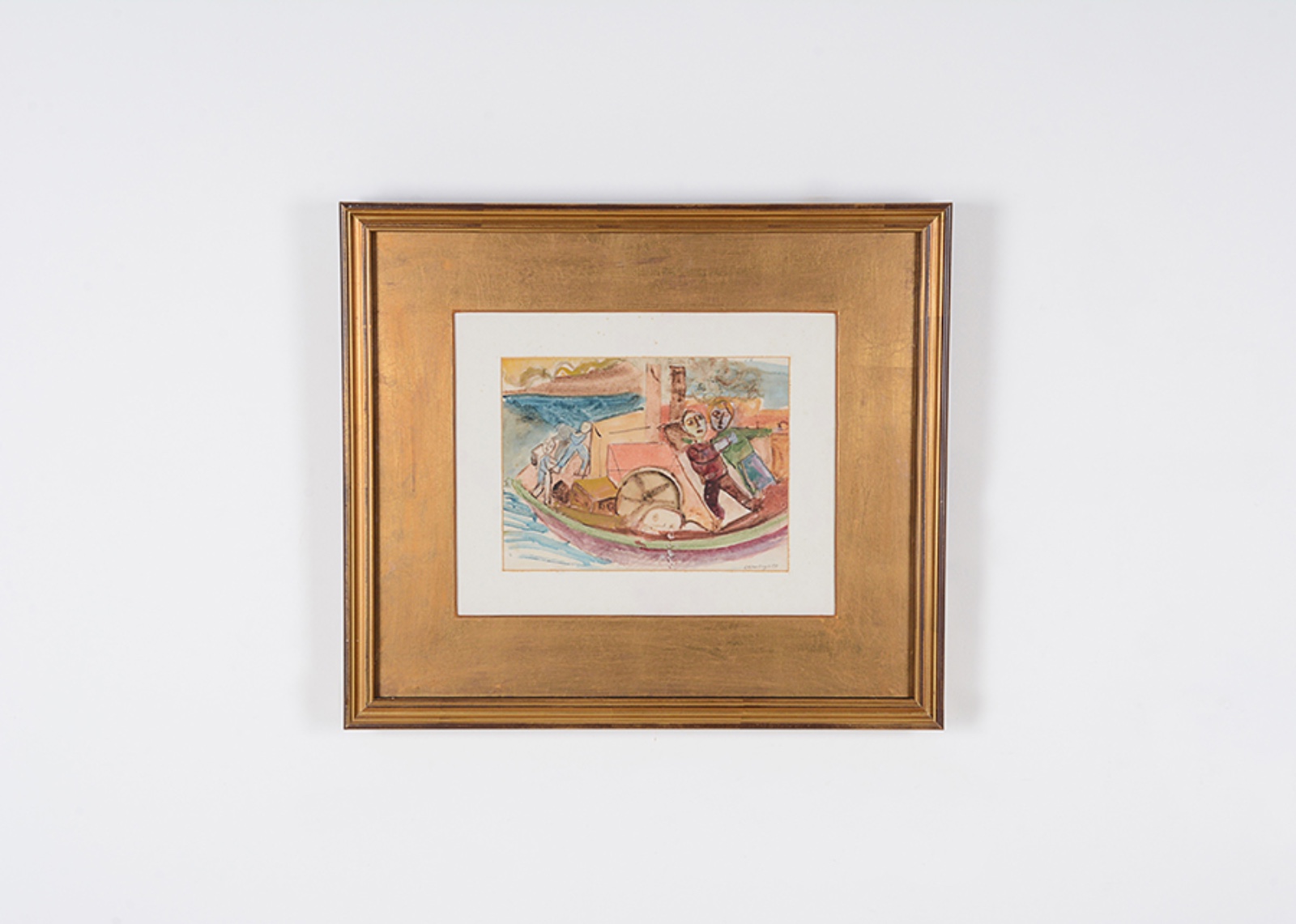 Lasar Segall (1891-1957), Figura em barco a motor, 1919 - foto 3 de 6