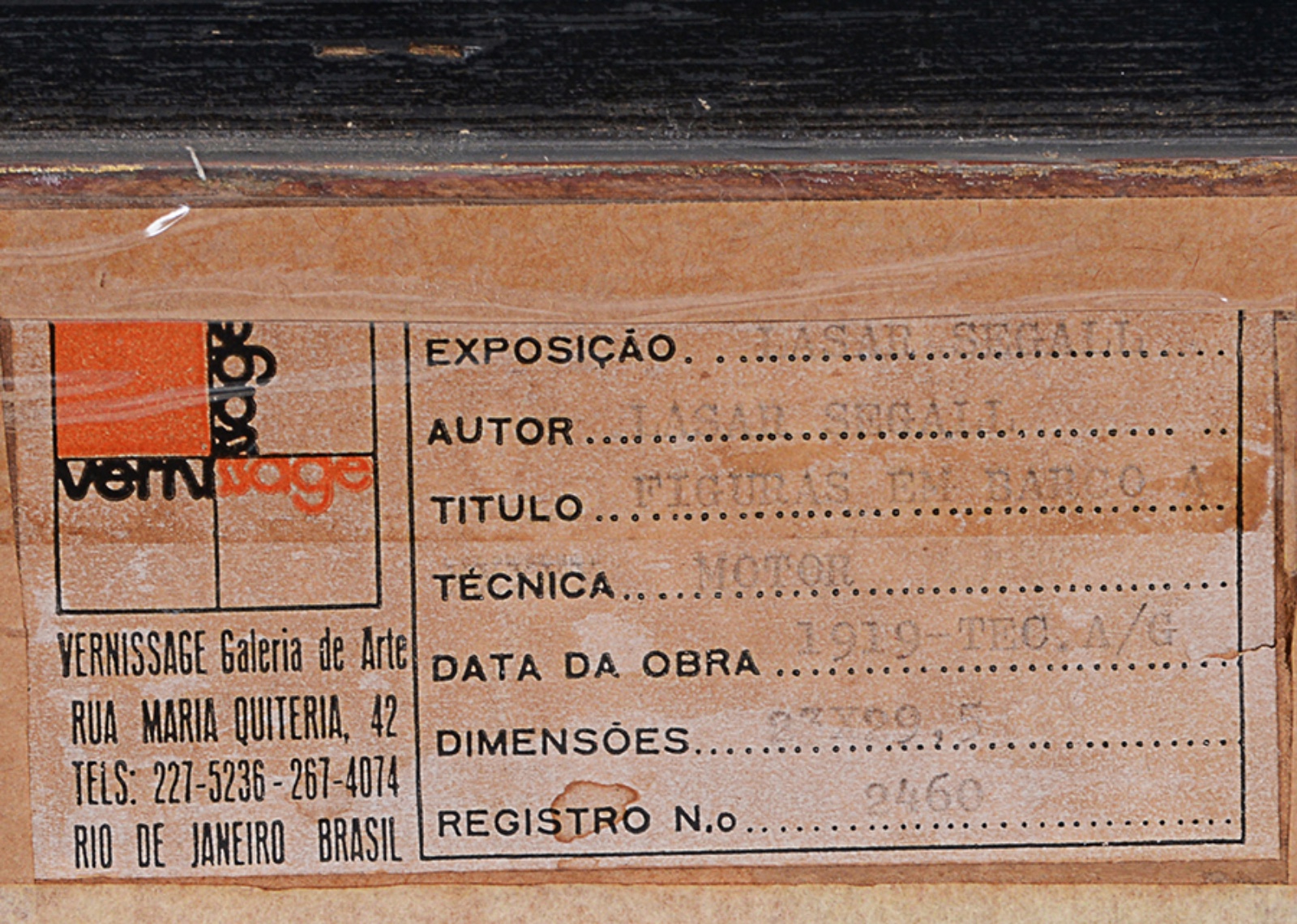 Lasar Segall (1891-1957), Figura em barco a motor, 1919 - foto 5 de 6
