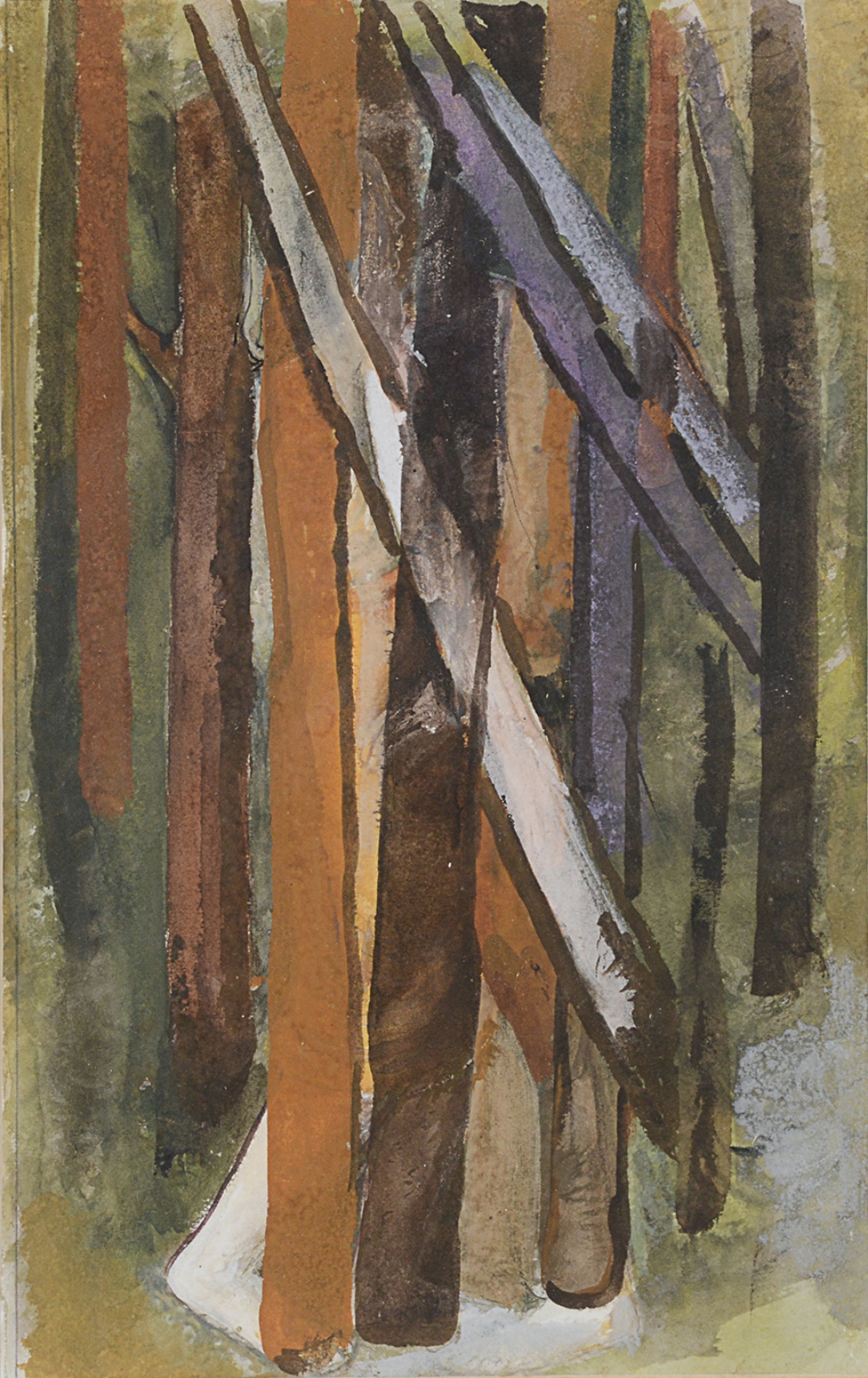 Lasar Segall (1891-1957), Floresta de troncos em diagonal, ( 1954/560 - foto 1 de 4