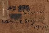 Lasar Segall (1891-1957), Família, 1944 - Óleo s/ tela<br>Ass.inf. central e verso.<br>Obra com número de registro numero 278.<br>Obra apresenta antigo restauro.<br>Foi capa do catálogo da Sor