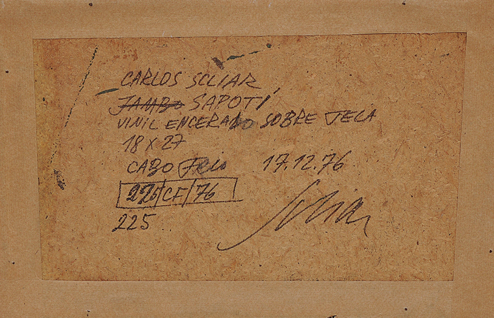 Carlos Scliar (1920-2001), Sapoli, 1976 - foto 4 de 4