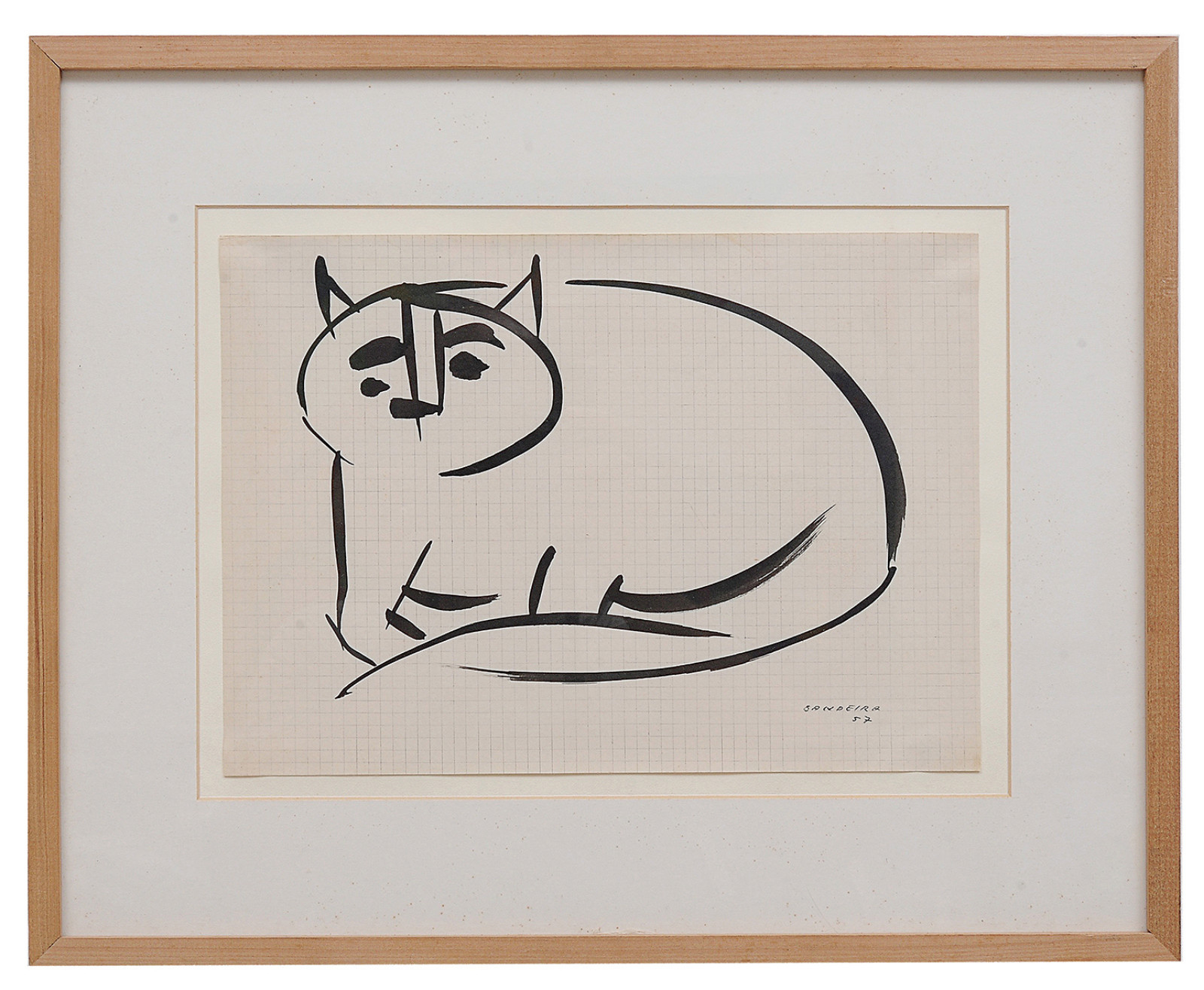 Antonio Bandeira (1922-1967), Gatos, 1957 - foto 2 de 3