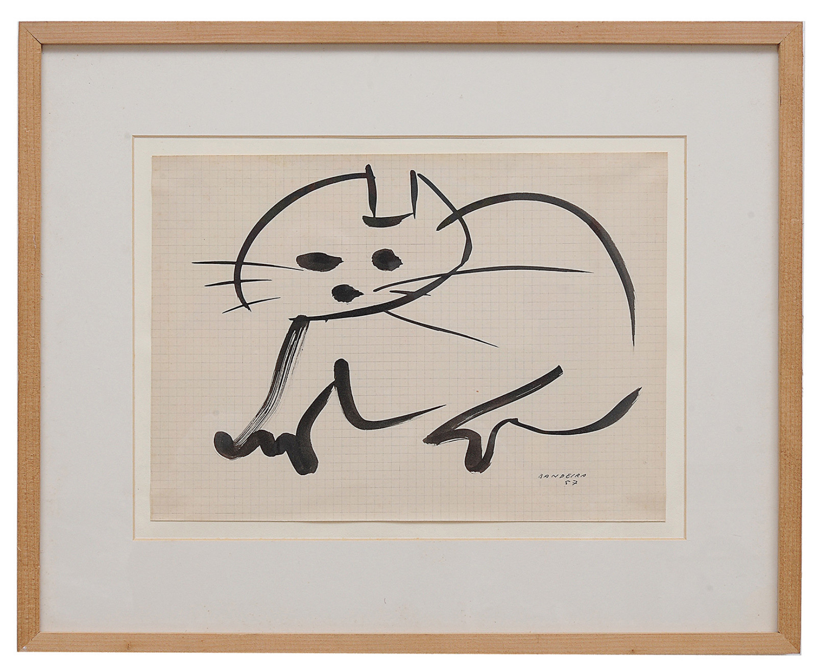 Antonio Bandeira (1922-1967), Gatos, 1957 - foto 2 de 3