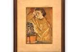 Emeric Marcier (1916-1990), Figura Feminina, 1970 - Óleo s/ tela colado s/ cartão.<br>Ass. inf. direito <br><br>