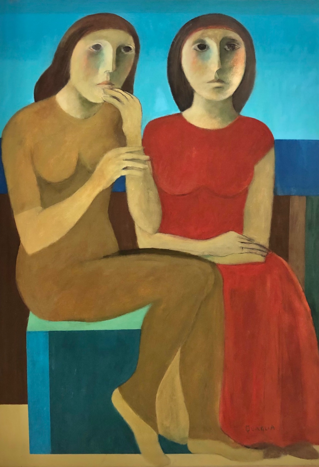 João Quaglia (1928-2014), Duas figuras - foto 1 de 4