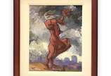 Eugênio Sigaud (1899-1979), Geremias, 1974 - Óleo s/ tela<br>Ass. inf. esquerdo e verso<br>