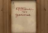 Eugênio Sigaud (1899-1979), Geremias, 1974 - Óleo s/ tela<br>Ass. inf. esquerdo e verso<br>
