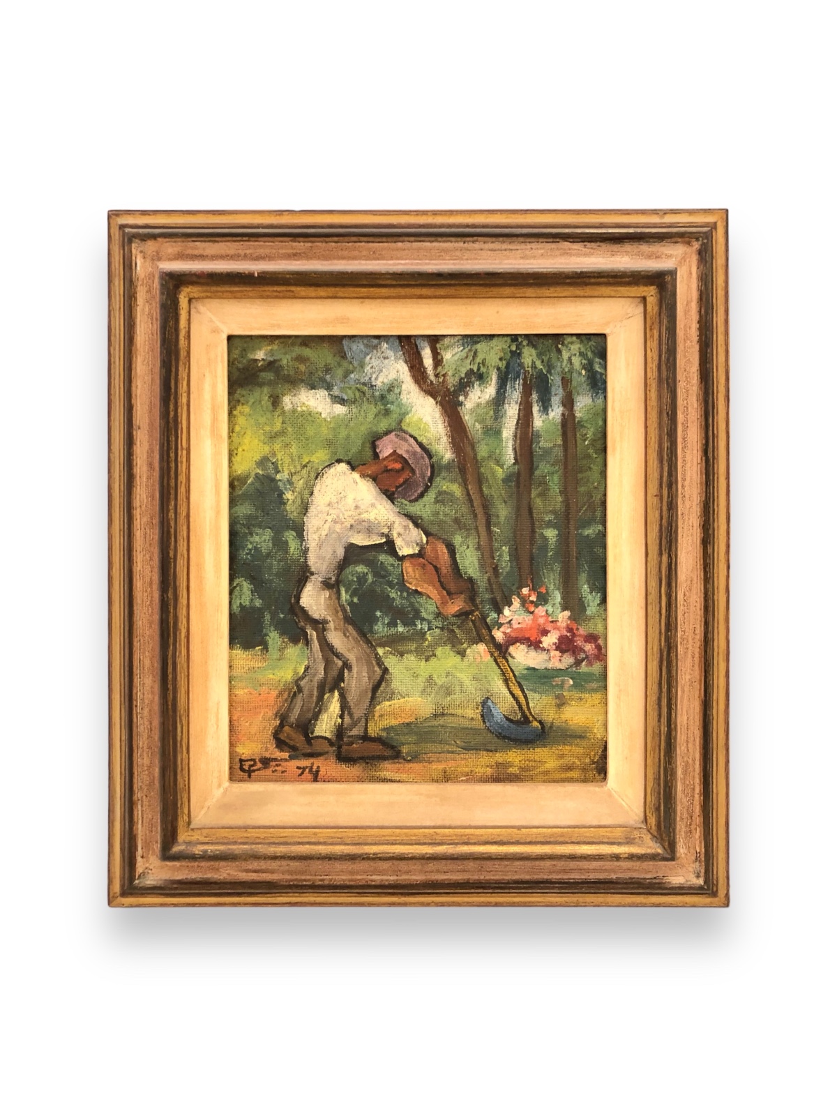 Eugênio Sigaud (1899-1979), Paisagem com figura, 1974 - foto 2 de 4