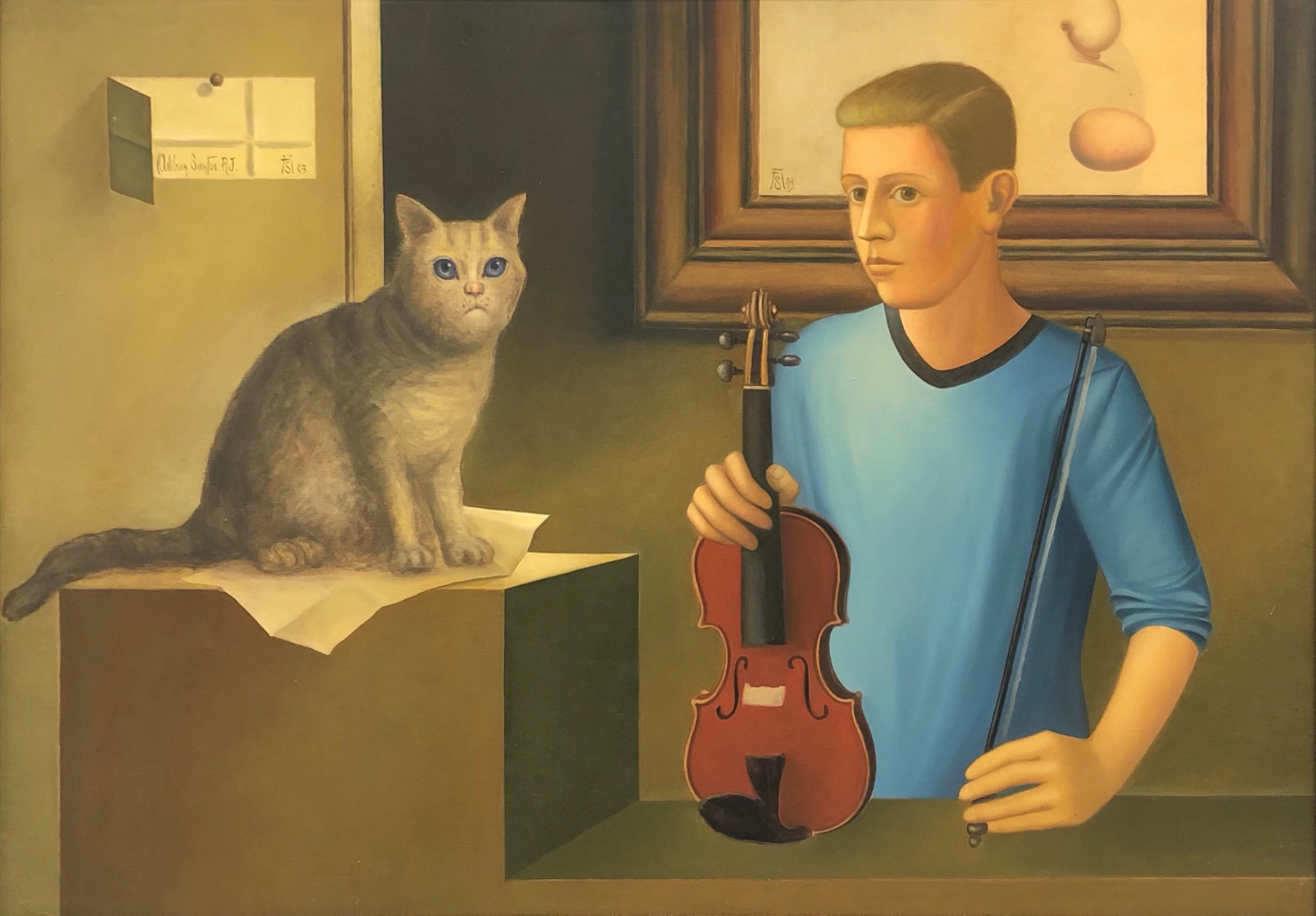 Adilson Santos (1944), O Violinista com gato, 2003 - foto 1 de 5