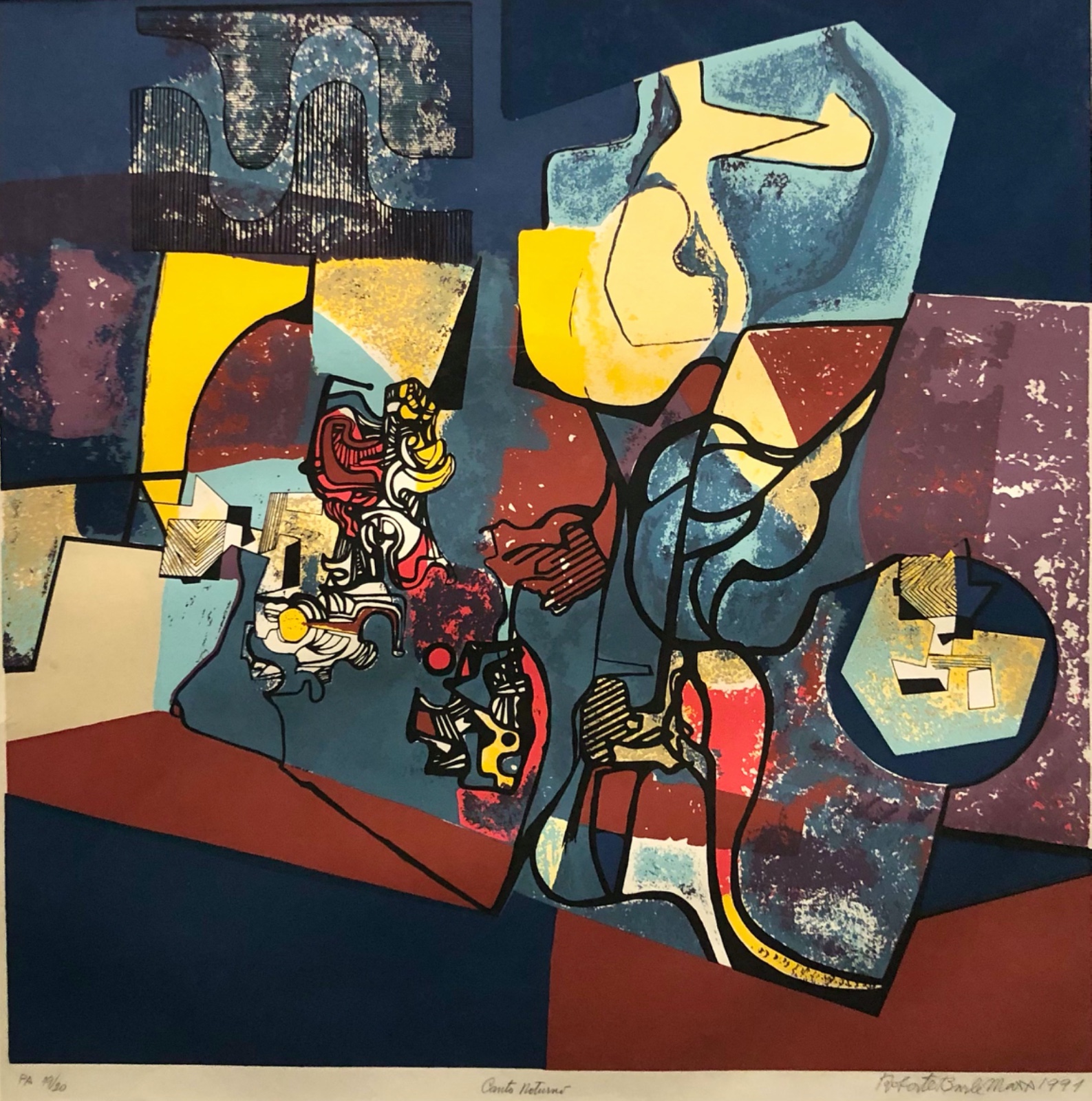 Roberto Burle Marx (1909-1994), Canto noturno, 1991 - foto 1 de 6