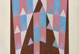 Alfredo Volpi (1896-1988), Bandeirinha - Serigrafia<br>Ass. inf. direito a lápis<br>Edição P.I. 19 de 20