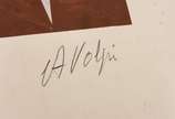 Alfredo Volpi (1896-1988), Bandeirinha - Serigrafia<br>Ass. inf. direito a lápis<br>Edição P.I. 19 de 20
