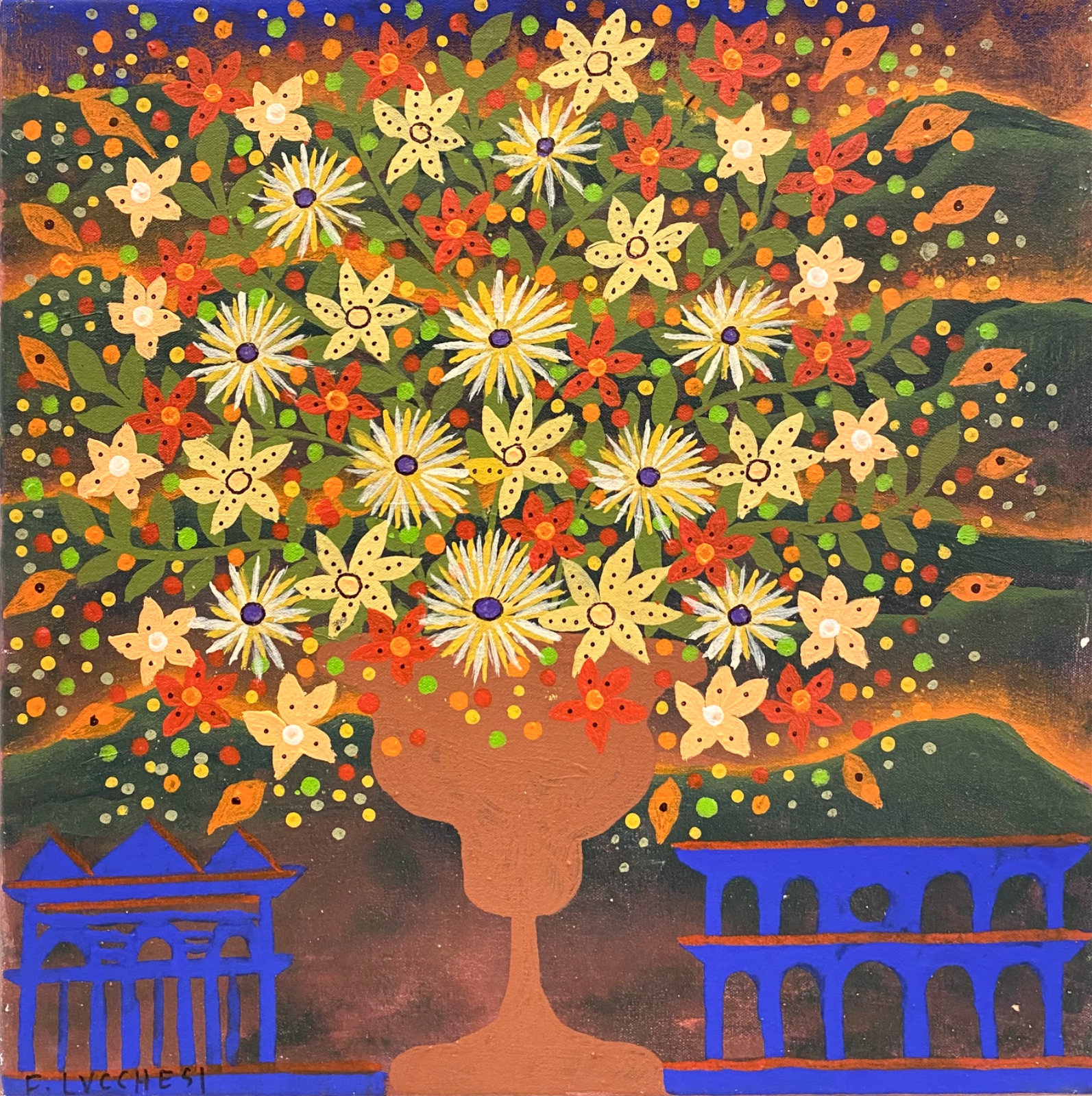 Fernando Lucchesi (1955), Flores para Guignard, 2023 - foto 1 de 4