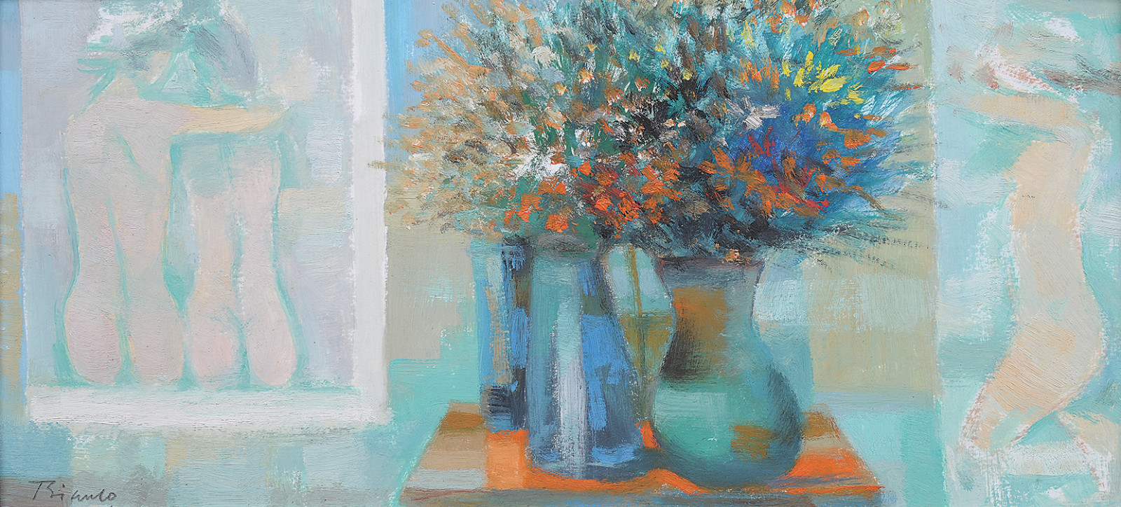 Enrico Bianco (1918-2013), NU COM FLORES - foto 1 de 3