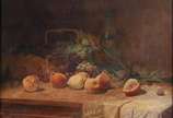 ESTEVÃO SILVA (1844 / 1891), Natureza Morta, 1888 - Óleo s/ tela<br>Ass. Inf. esquerdo 