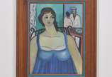 Humberto da Costa (1941), Cena de bordel, 1979 - Óleo s/ tela<br>Ass. inf. direito <br><br>
