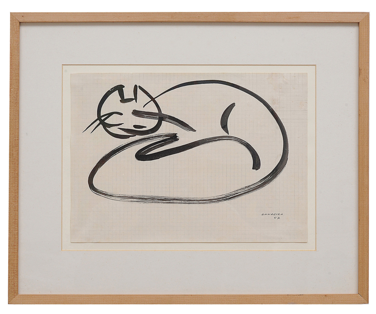 Antonio Bandeira (1922-1967), GATOS, 1957 - foto 2 de 3