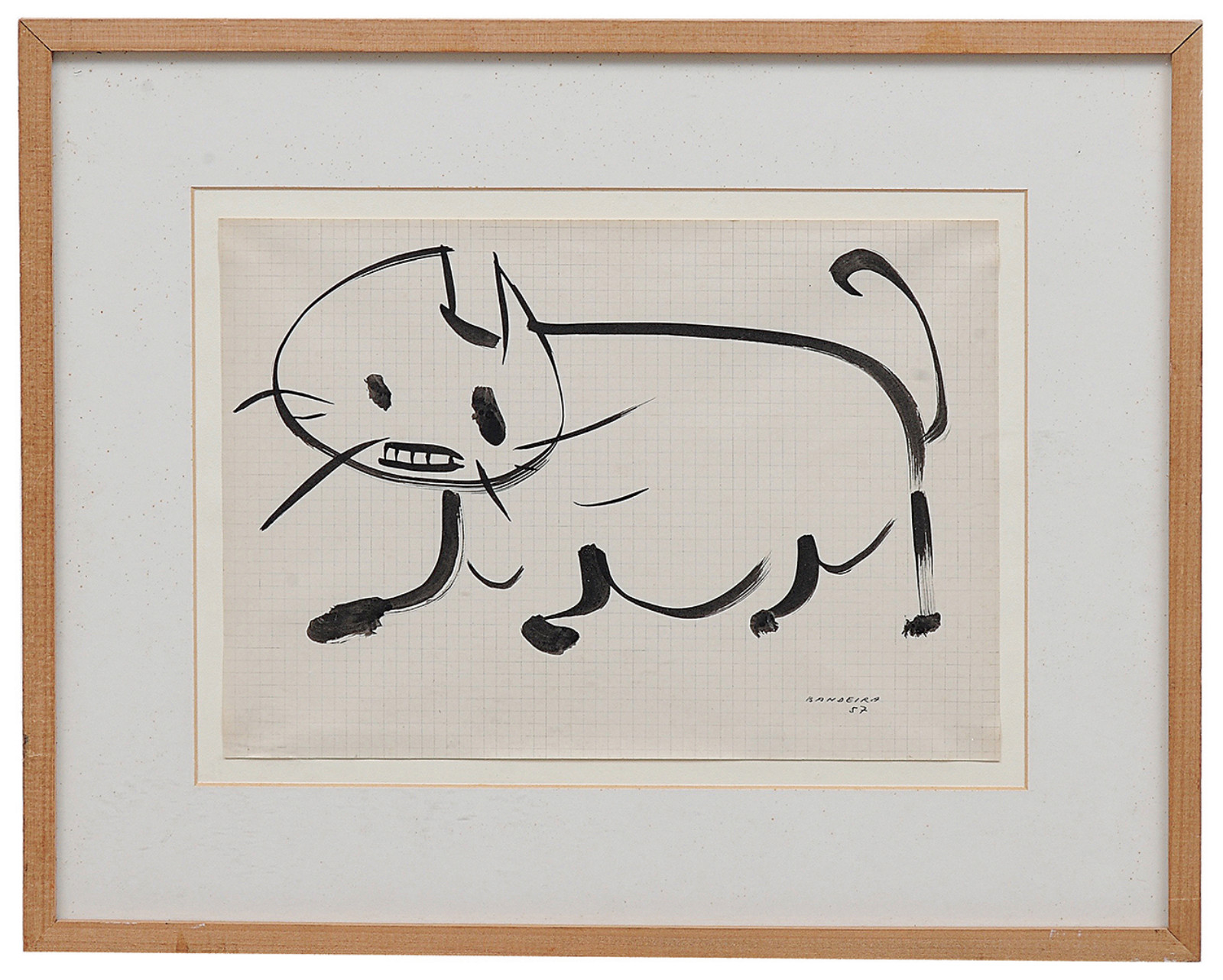 Antonio Bandeira (1922-1967), GATOS, 1957 - foto 2 de 3
