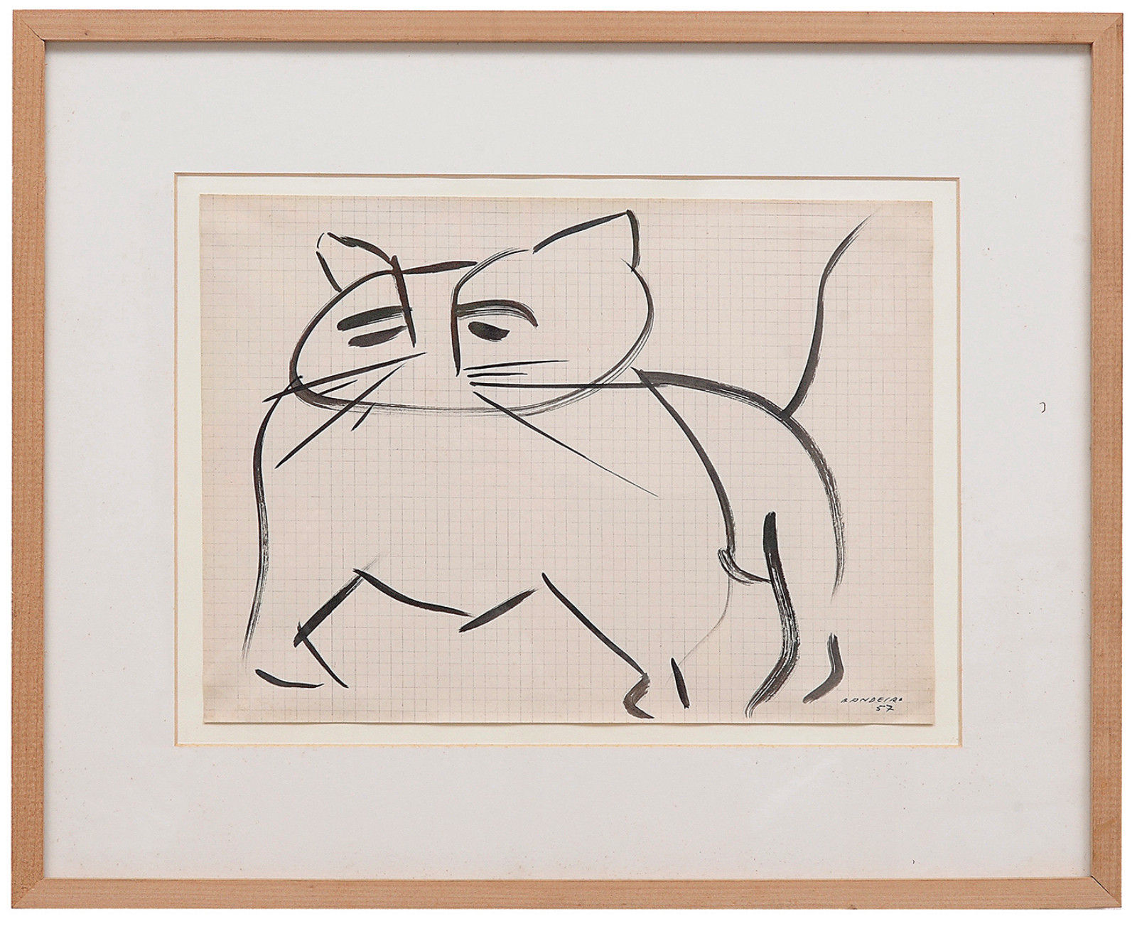 Antonio Bandeira (1922-1967), GATOS, 1957 - foto 2 de 3