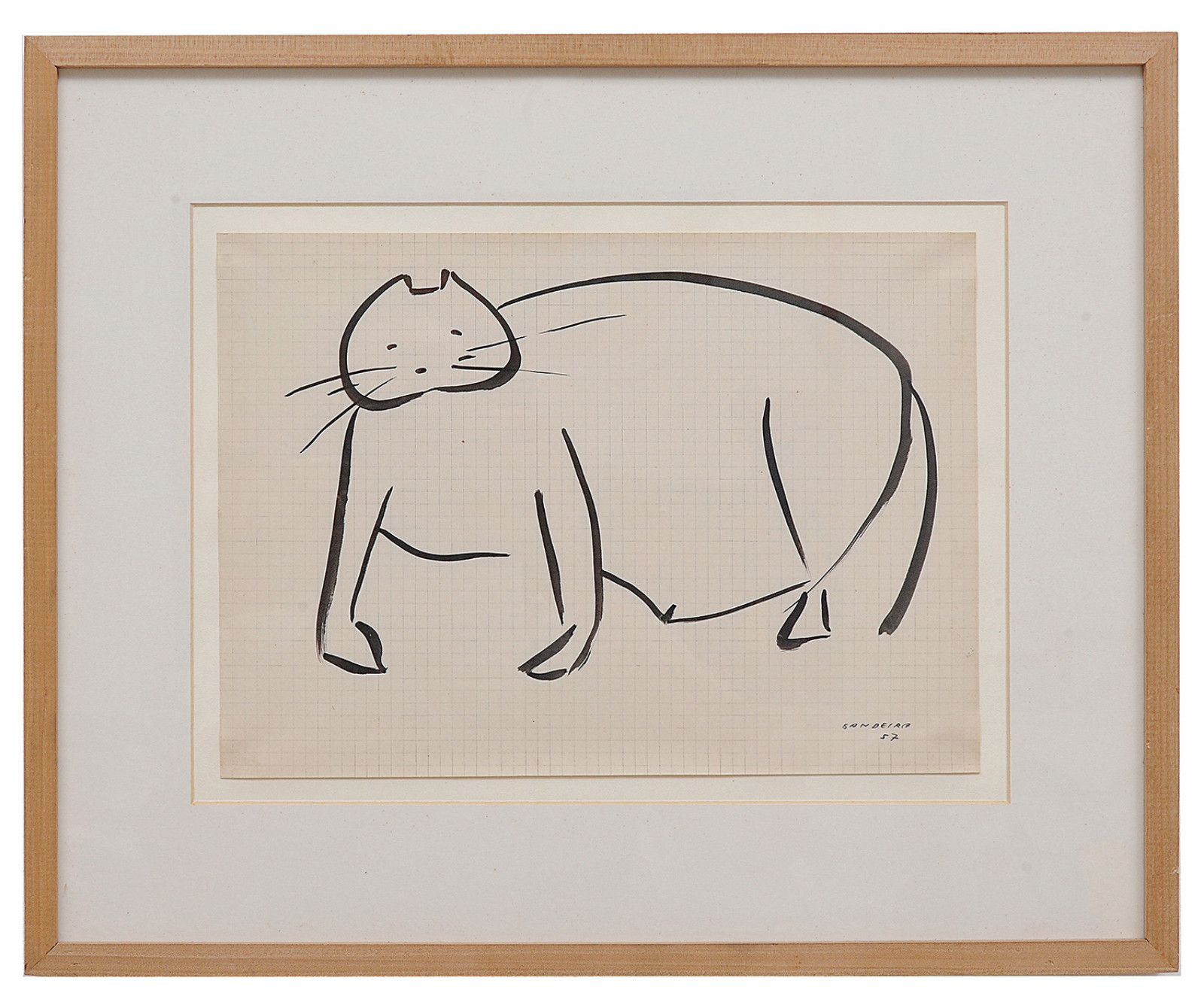 Antonio Bandeira (1922-1967), GATO, 1957 - foto 2 de 3