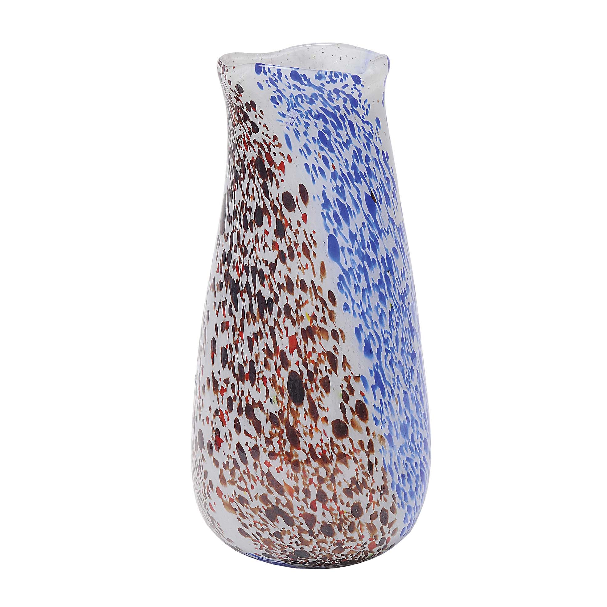 Grande vaso em vidro duplo de Murano branco e transparente com... - foto 2 de 6