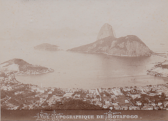 Vue topographique de Botafogo [Antiga vista topográfica da Baía de Guanabara/Praia de Botafogo] - foto 1 de 2