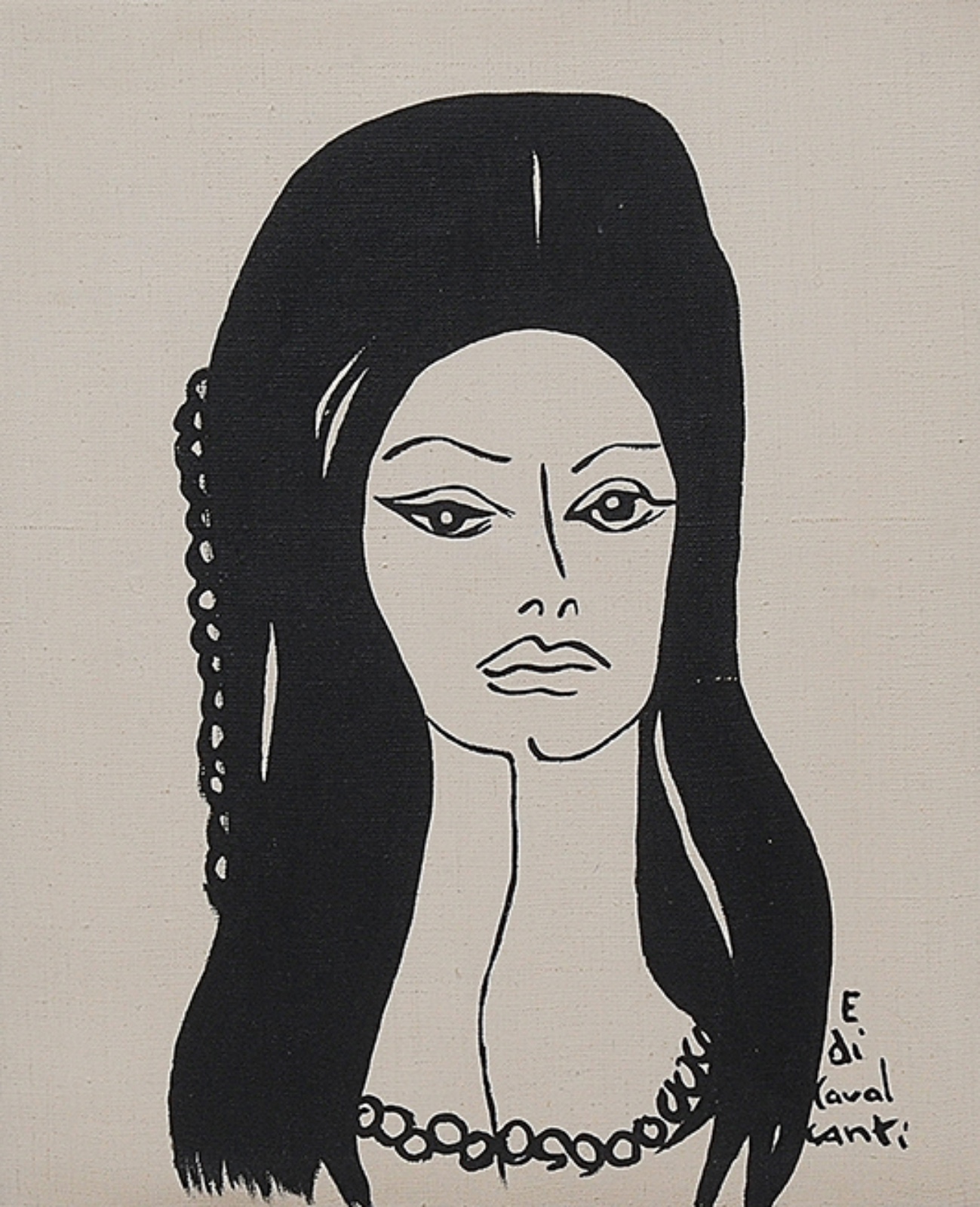 Di Cavalcanti (1897-1976), Figura Feminina - foto 1 de 3