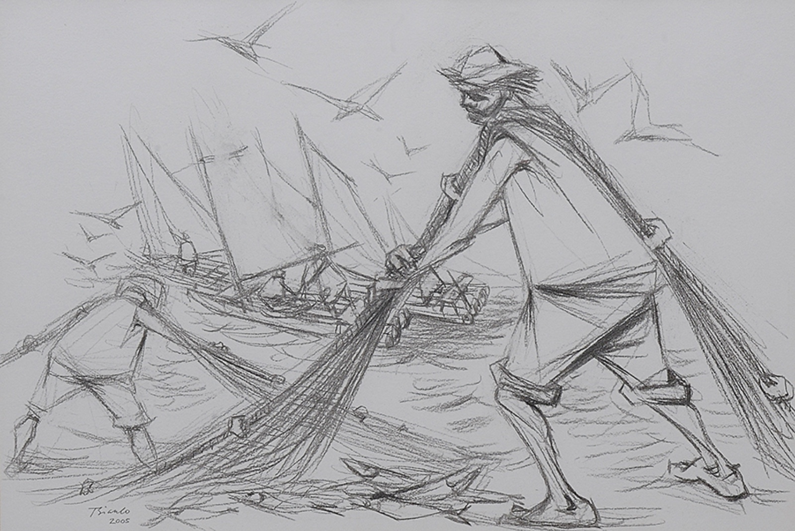 Enrico Bianco (1918-2013), O pesador, 2005 - foto 1 de 5