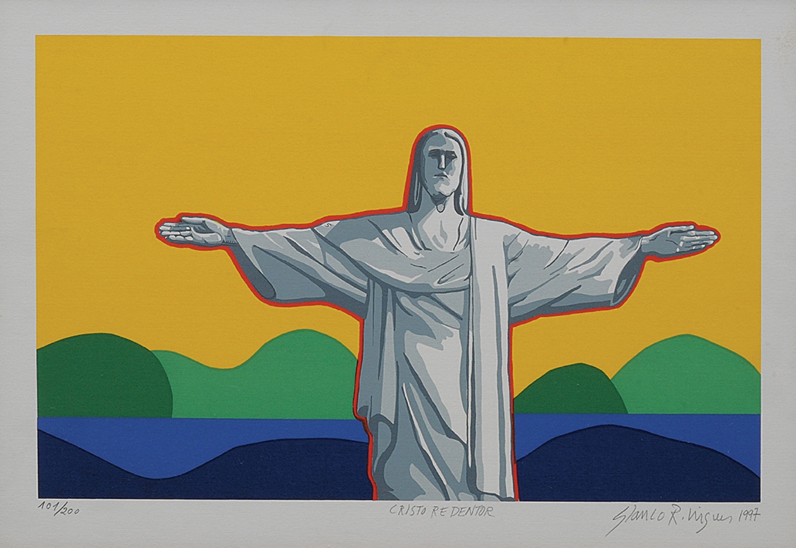 Glauco Rodrigues  (1929-2004), Cristo Redentor, 1997 - foto 1 de 3