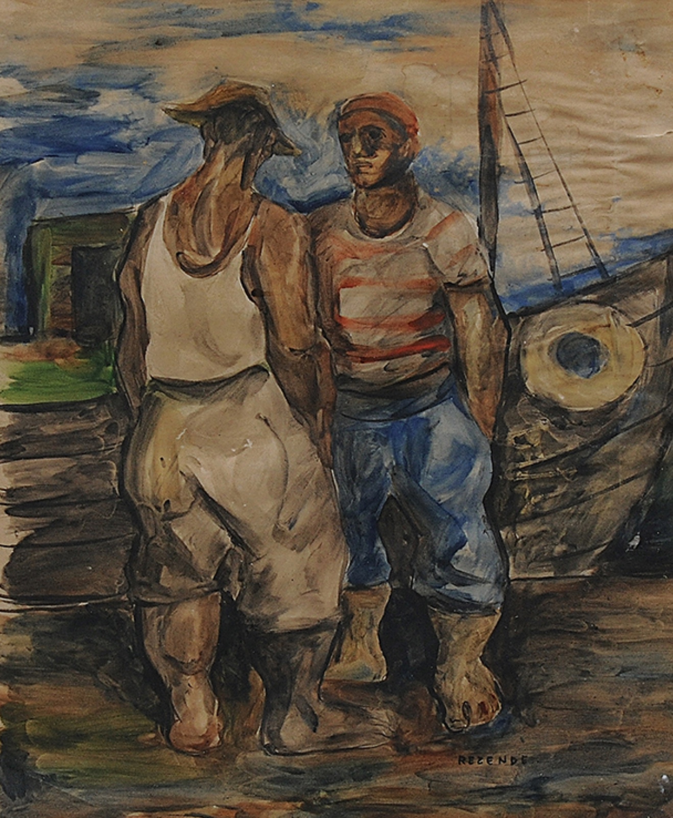 Newton Rezende (1912-1994), Pescadores - foto 2 de 3