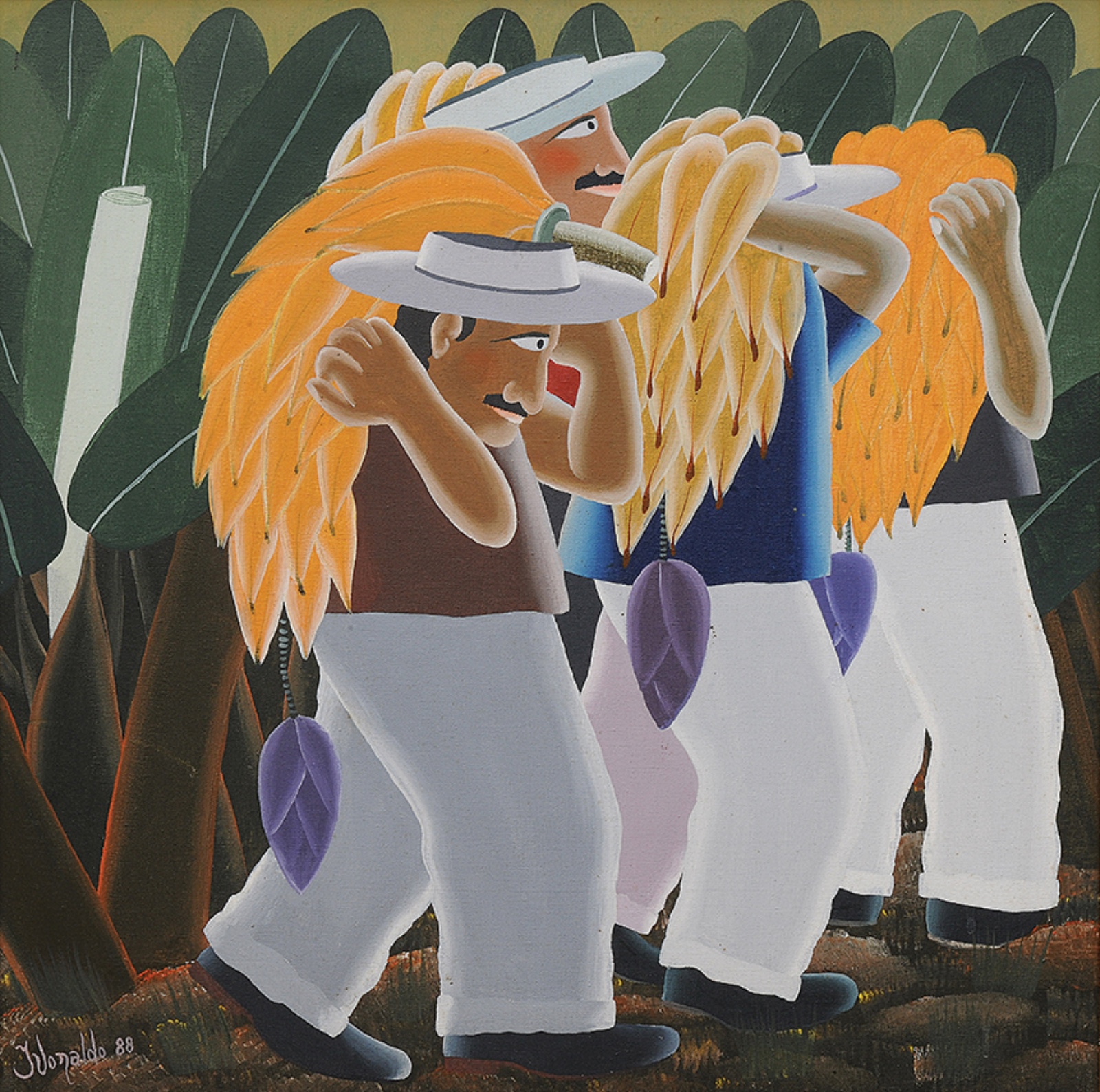 Ivonaldo (1943-2016), CARREGADORES DE BANANAS, 1988 - foto 1 de 3