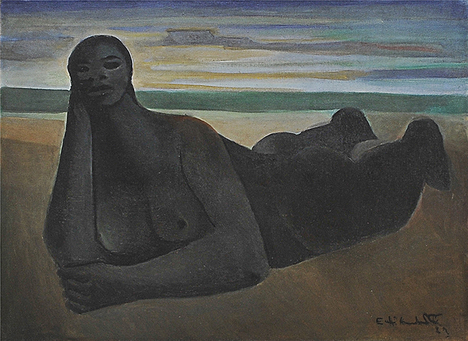 Di Cavalcanti (1897-1976), Mulata na praia - foto 1 de 2