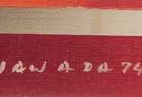 Tetsuro Sawada (1933-1999), Abstração 2 , 1974 - Óleo s/ tela<br>Ass. inf. direito<br>Obra apresenta cachê da Galeria de Arte Ipanema<br>