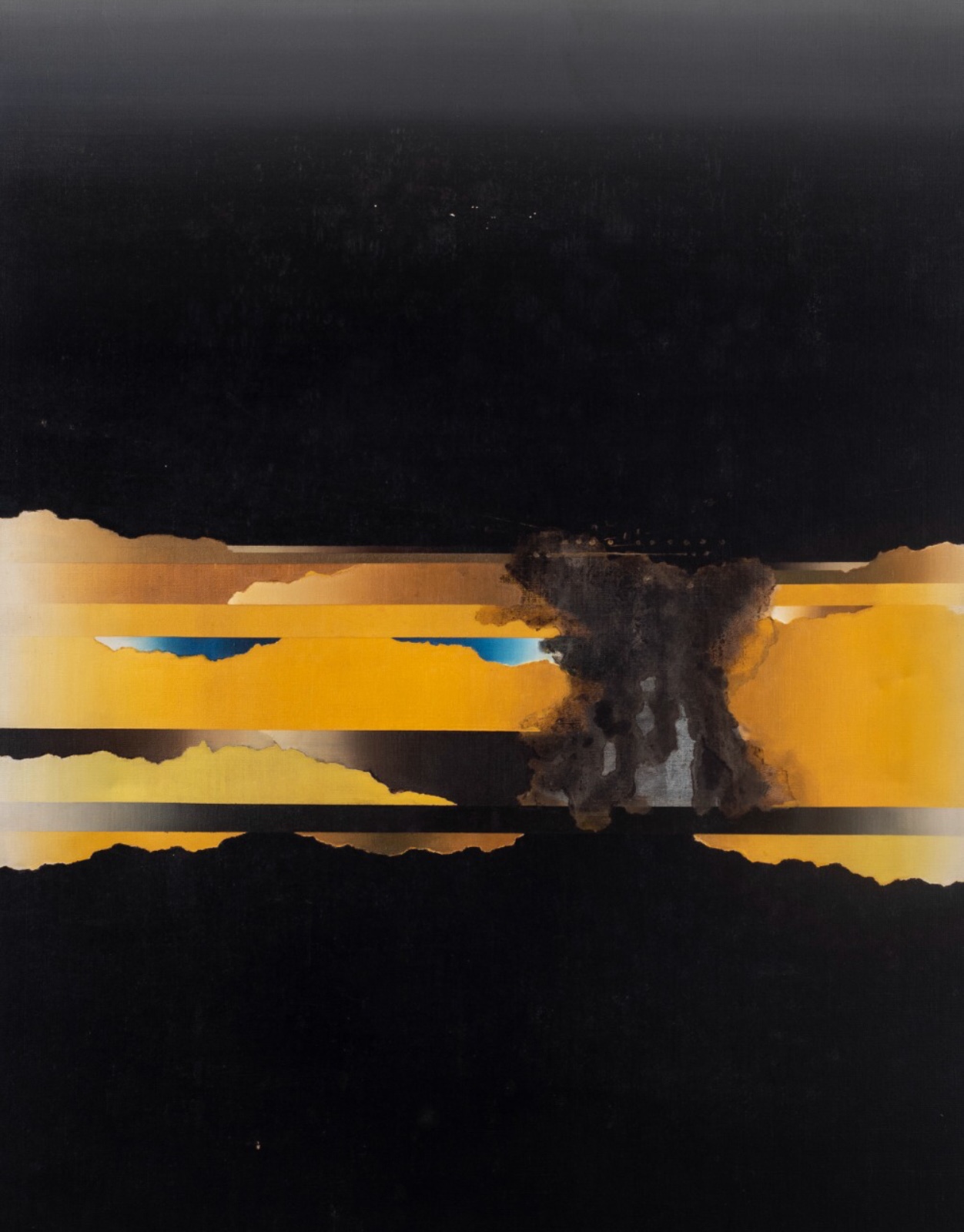 Tetsuro Sawada (1933-1999), Alvorecer preto e amarelo , 1972 - foto 1 de 5
