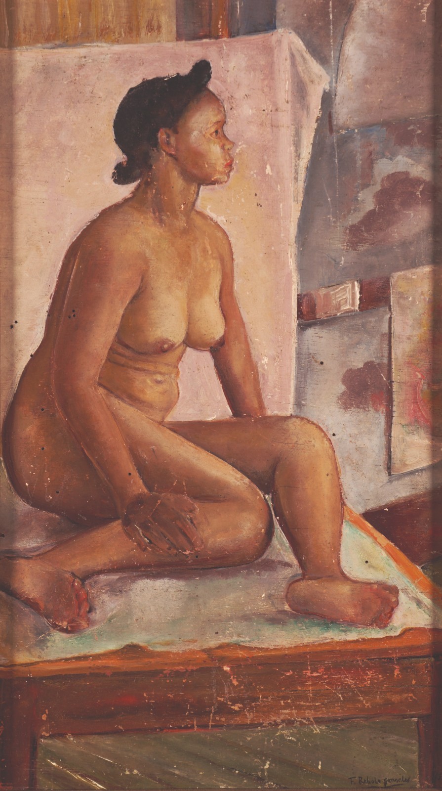 Francisco Rebolo (1902-1980), A MODELO DO GRUPO SANTA HELENA