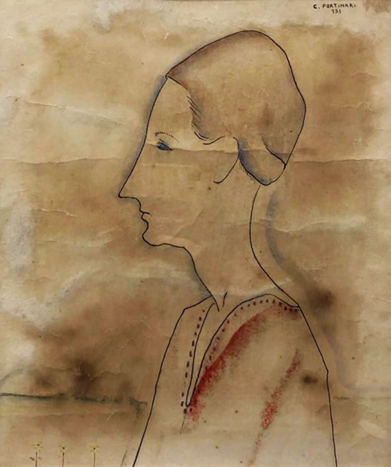 Cândido Portinari (1903-1962), Perfil de Maria, 1931 - foto 1 de 4