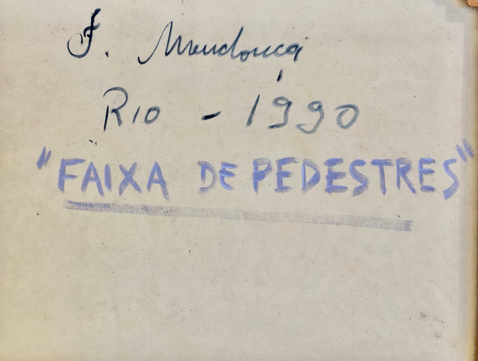 Fernando Mendonça (1962), Faixa de pedestre, 1990 - foto 4 de 5
