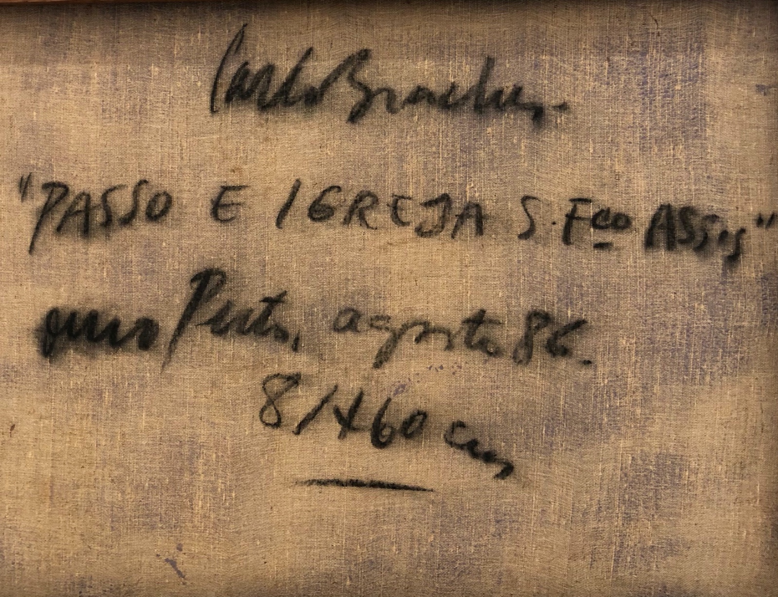 Carlos Bracher (1940), Passo e Igreja São Francisco de Assis, Ouro Preto, 1986 - foto 4 de 5