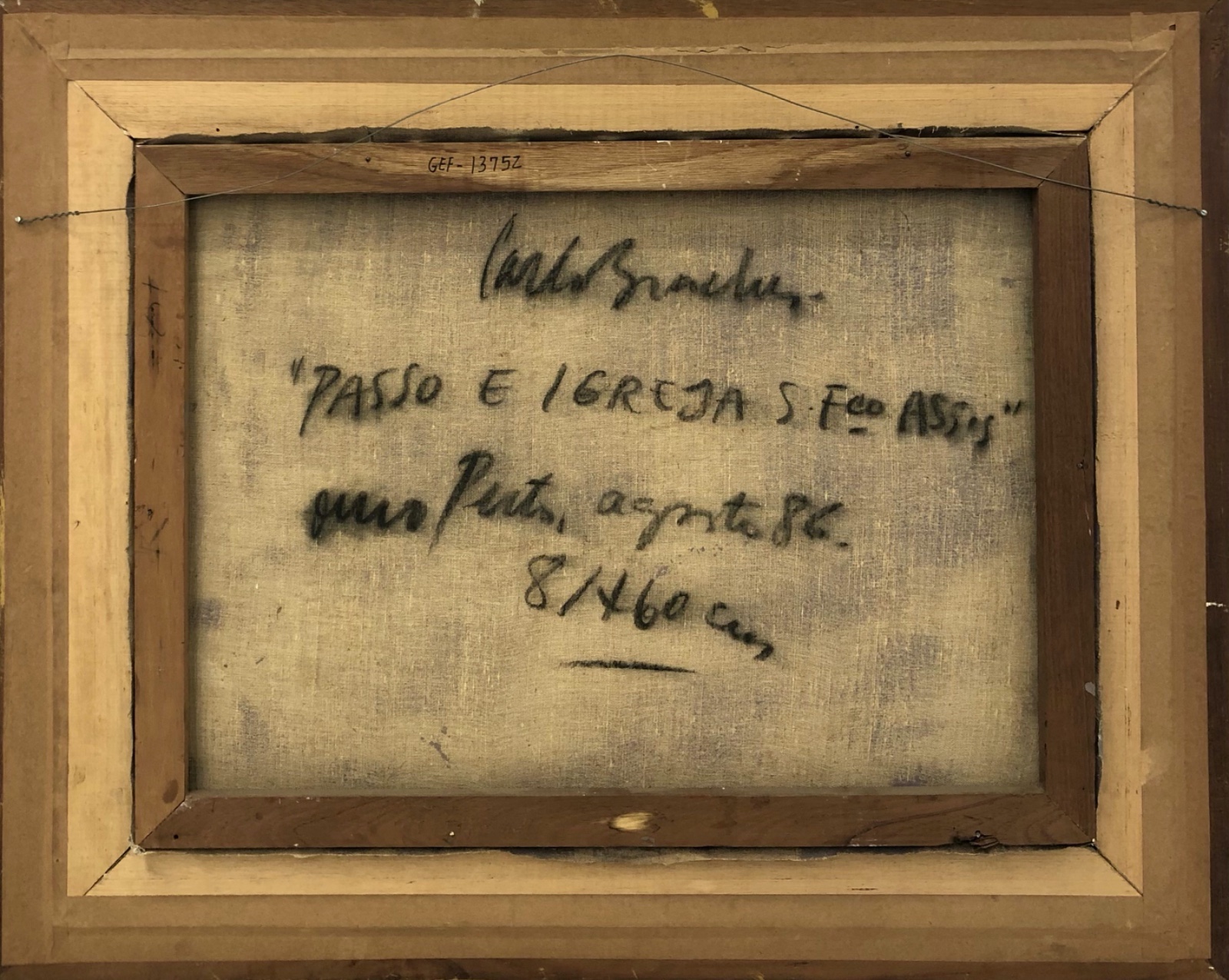 Carlos Bracher (1940), Passo e Igreja São Francisco de Assis, Ouro Preto, 1986 - foto 5 de 5