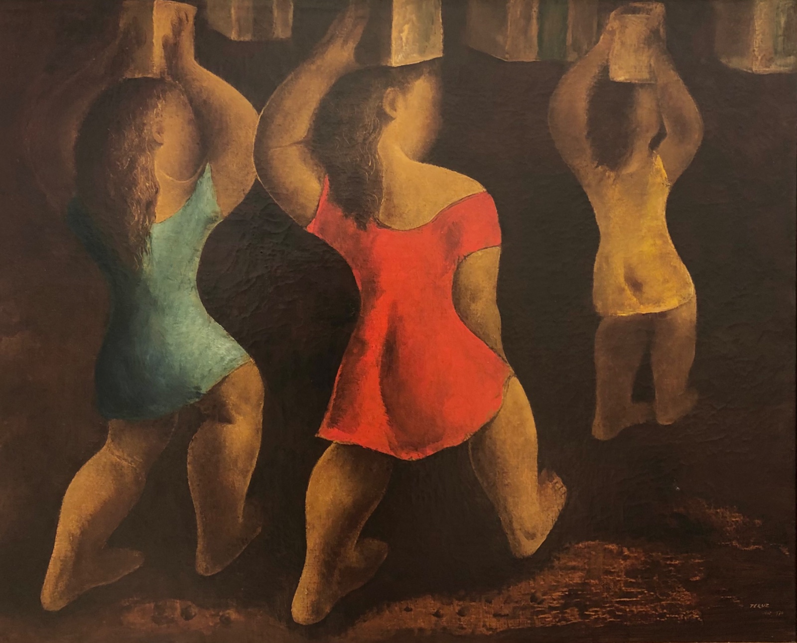 Orlando Teruz (1902-1984), Meninas com lata na cabeça, 1970 - foto 1 de 5